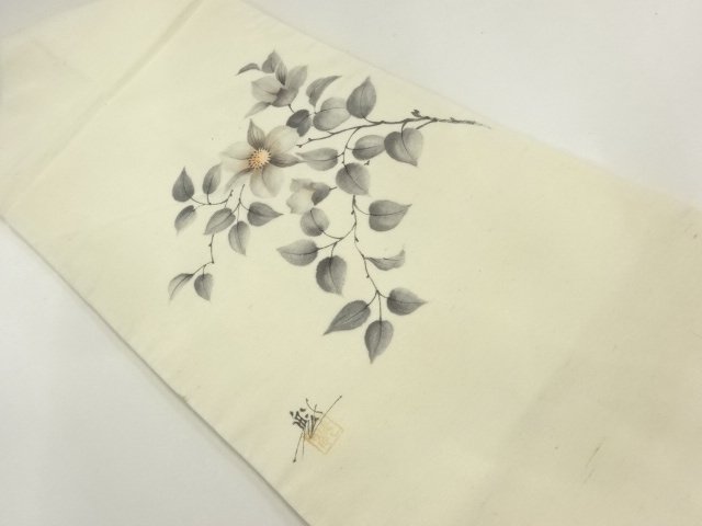 JAPANESE KIMONO / NAGOYA OBI / FLOWER / ARTIST WORK 